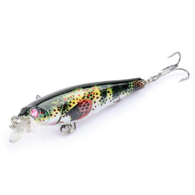 

75cm 8g Minnow Fishing Lure 3D Eyes Fishing Artificial Hard Minnow Bait