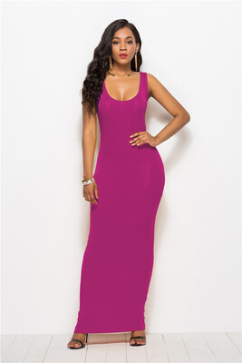 

Womens elegant sexy vest long skirt fashion dress