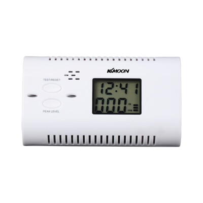 

Battery-Operated CO Carbon Monoxide Detector Alarm Human Voice Warning Battery Powered Backlight Digital LCD Display