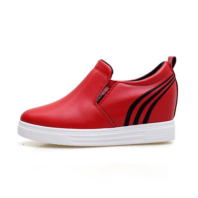 

Women Shoes 2019 New Spring&Autumn Waterproof Wedges Woman Casual Shoes Platform Heels Female Leisure White&Black Women Sneak