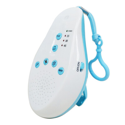

Baby Sleep Soothers Sound Machine White Noise Record Voice Sensor For Home Office Travel Blue