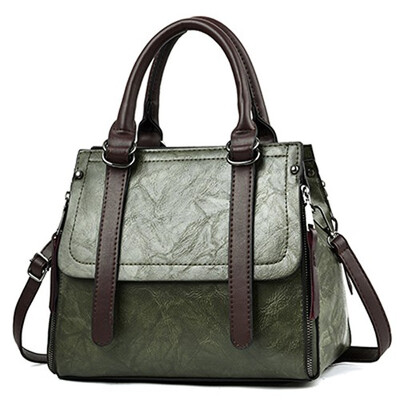 

Women Vintage Shoulder Bag 2019 Female Causal Leather Totes High Quality Dames Handbag Drop Shopping 11 colors