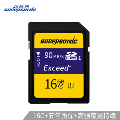 

Supersonic Supersonic 16GB SD Memory Card C10 U1 Camera Memory Card High Speed Edition 90MBs