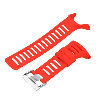 

Outdoor Waterproof Rubber Watch Band Mens Watch-strap Steel Buckle with Screwdriver for Suunto Ambit 123