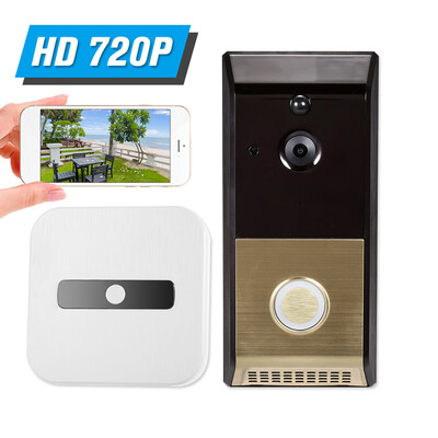 

WiFi Smart Wireless Security DoorBell Smart HD 720P Visual Intercom Recording Video Door Phone With Indoor Ding-Dong APP Remote Ho
