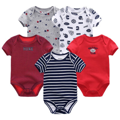 

5PCSLot Baby Bodysuits Newborn For Babies 0-12M Infant Baby Girls Clothes Jumpsuit Rompers Baby Boys Clothes Clothing Sets Cotton