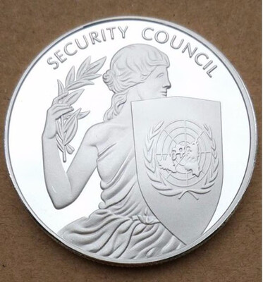 

40MM United Nations SECURITY COUNCIL Medal Souvenir Coin UN