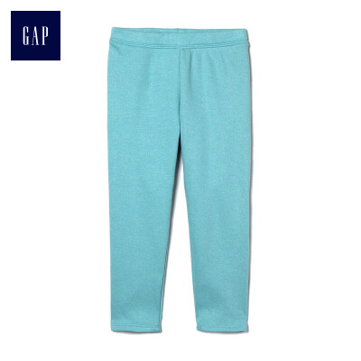 

GAP flagship store childrens clothing baby girl children plus velvet leggings baby childrens waist pants 398345 light blue 90cm 2T