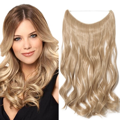 

Miracle Translucent Invisible Wire Fish Line on Clip in Hair Extensions 20-24 Inch Straight Wavy Curly Synthetic Hairpieces