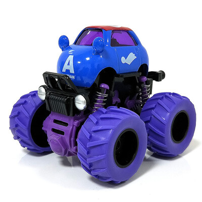 

Hot Sale Car Toy Cartoon Graffiti Car Model of Bigfoot Alloy Vehicle with Return Inertia for Children Gift