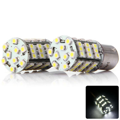 

Pair of Sencart 1157 P215W Ba15d 4W 54 x SMD-3528 220Lm White Light Car Bulb - DC 12V