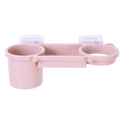 

Bathroom personal care tools organization system wall-mounted hair dryer razor cosmetics multi-partition storage rack