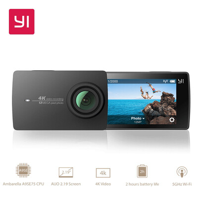 

YI 4K Action Camera International Version Edition Ambarella A9SE Sports Mini Camera ARM 12MP CMOS 219" 155 Degree EIS LDC WIFI