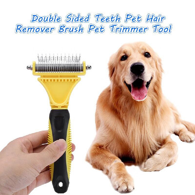 

Pet Grooming Tool Pet Hair Remover Brush Dog & Cat Hair Remover Double Sided Animal Hair Removal Tool