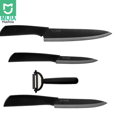 

Nano Ceramic Knife Xiaomi Mijia Original Huo Hou Kitchen Set 4 PCS Nano-ceramic knife 4 6 8 Inch Furnace Thinner Environmental