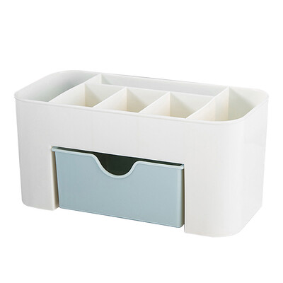 

Saving Space Desktop Cosmetic Makeup Storage Drawer Type Box 6 Grids Brush Lipstick Holder Green