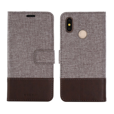 

Goowiiz Phone Case For Xiaomi Mi 88 SePocoPhone F1Poco F1 Fashion Canvas Leather Wallet Full package flip Holder Stand