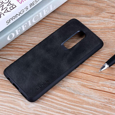 

for Oneplus 6 case 1 6 Luxury Vintage leather cover phone cases for oneplus 6 1 6 funda coque capa Business Vintage style