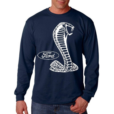 

Ford Shelby Cobra Logo Mens Long sleeve Tee Mustang Mens Shirt