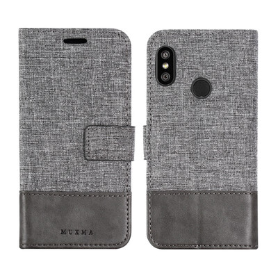 

Goowiiz Phone Case For Xiaomi Redmi 66A6 ProA2 LiteS2Y2 Fashion Canvas Leather Wallet Full package flip Holder Stand