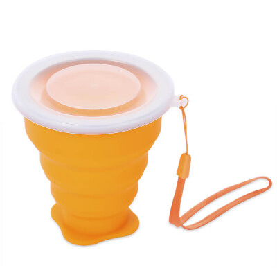 

Outdoor Camping Hiking Mountaineering Silicone Folding Collapsible Cup