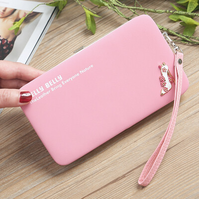 

LKX Long Large Capacity Wallets Mobile Phone Woman Purses Female Lady Clutch Pocket High-heeled Shoes Case Student Card Holder
