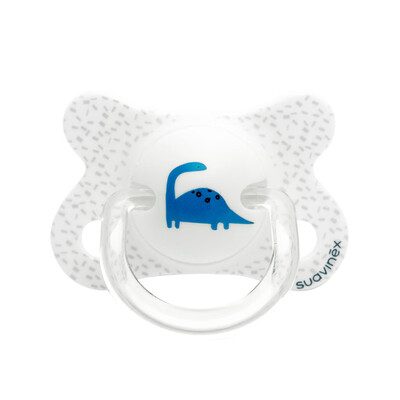 

Suviani suavinex pacifier import comfort pacifier baby pacifier premature infant newborn -2-4 months latex material thumb type fusion white dinosaur