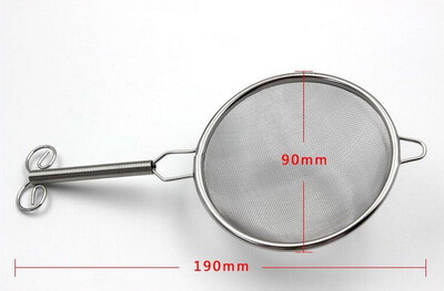 

Stainless Steel Fine Mesh Loose Tea Strainer Leaves Filter with Handle Large 90 mm