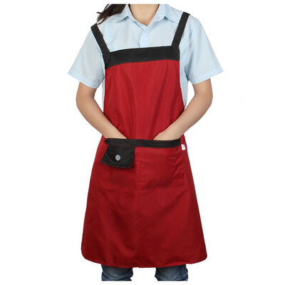 

UpperX Chef Waiter 2 pockets Bib Apron red