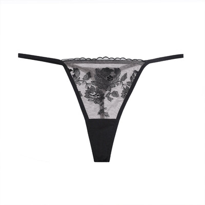 

Embrys Anduo mesh embroidery sexy thongs comfortable underwear ladies H21651U black BLK
