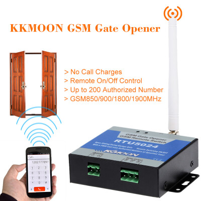 

KKmoon® GSM Door Gate Opener Remote OnOff Switch Free Call SMS Command Support 85090018001900MHz