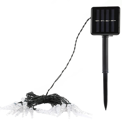 

Solar Powered 20 LEDs Ice Cone Light String 5M Decoration Lighting Chains for Christmas Hallowmas