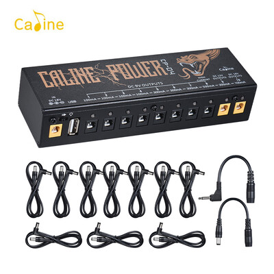 

Caline CP-04 Compact Size Guitar Effect Power Supply Station Distributor 10 Isolated DC Outputs for 9V 12V 18V Guitar Effects wi
