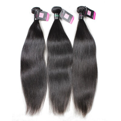 

Superior Grade mix 3 or 4 bundles Brazilian Straight Virgin Human Hair Extensions