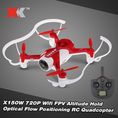 

Original XK X150W 24G 720P Camera Wifi FPV Optical Flow Positioning Altitude Hold RC Quadcopter