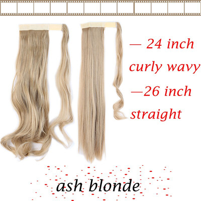 

17-23 Inch 3 Types Clip In Hair Extensions Pony Tail Wrap Around Ponytail