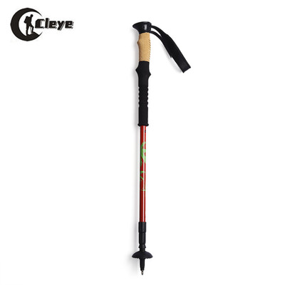 

CLEYE 3 Joints Carbon Fiber Trekking Pole Adjustable Telescopic Hiking Walking Stick