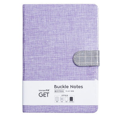 

Sky hand book square large cloth magnetic buckle notebook notebook solid color schedule small fresh diary purple TS-4019