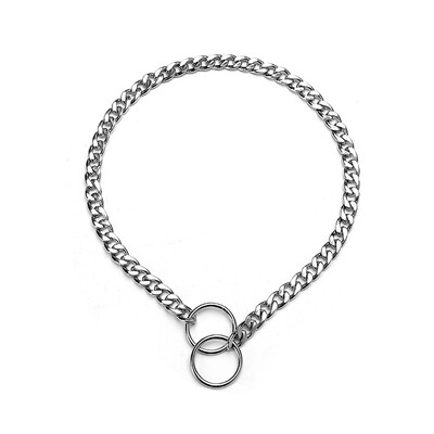 

Fantasy bubble pet dog P chain flat chain snake chain metal dog collar small medium&large dog chain training dog chain collar collar L