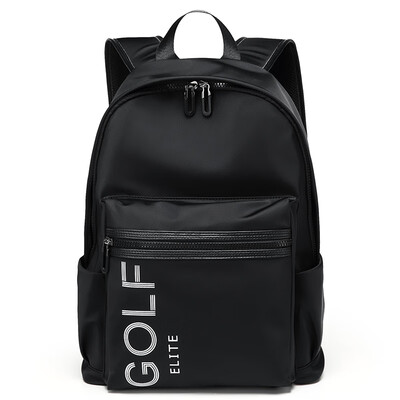 

Golf GOLF Mens Backpack Waterproof Nylon with Microfiber Leather Computer Bag Large Capacity Travel Backpack D8BV32828J Black