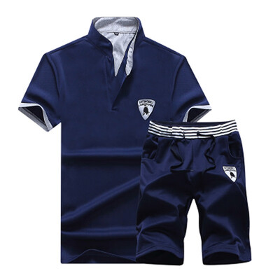 

Mens New 2 Pieces Casual Suit Fashion Unisex Polo ShirtsShorts Leisure Suit for Men And Women M-4XL 230