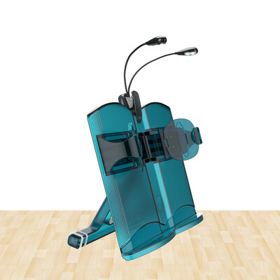 

Nanguo Shuxiang book type reading frame simple portable retractable reading book holder book by book block translucent blue green clip light