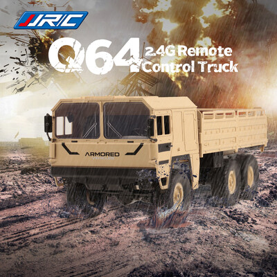 

JJRC Q64 116 RC Off-Road Military Truck 24G 6WD Car with Head Lights 500g Load RC Pickup Car Gift for Kids