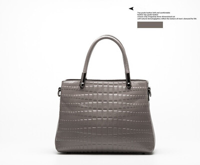 

New 3 Layer zipper Big Women Genuine Leather Handbags Work Tote Shopping Bag Ladies Shoulder Messenger Bags Female Soft Cowhide