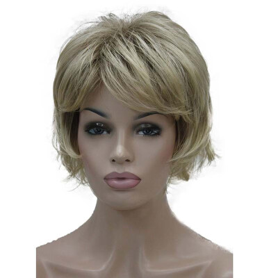 

StrongBeauty Short Layered Shaggy blonde Full Synthetic Wig Womens Wigs COLOUR CHOICES