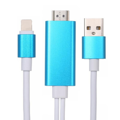 

USB to HDMI HDTV AV Cable Adapter for i-Phone 77Plus6S6Plus5S5 Charging Adapter Cable Rose Gold