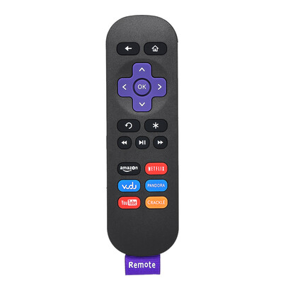 

Streaming Media Player Remote Control Wireless IR Smart Controller Replacement for Roku 1 2 3 4 LT HD XD  Black