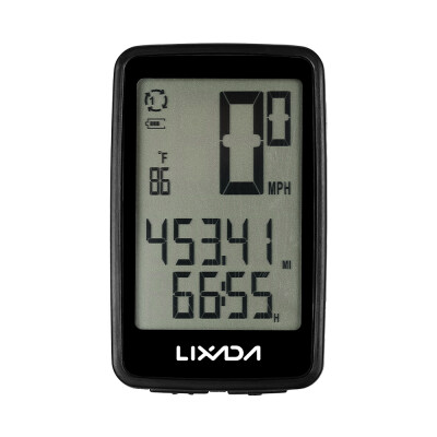 

Lixada USB Rechargeable Wireless Bike Cycling Computer with Bicycle Speedometer Odometer