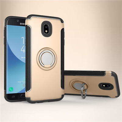 

Fecoprior Back Cover For Samsung Galaxy J7 2017 J730 Case Car Holder Stand Hard PC Silicon Ring Suction Bracket Celulars