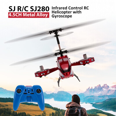

SJ RC SJ280 45CH Metal Alloy Infrared Control RC Helicopter with Gyroscope for Kids Toys Children Gift